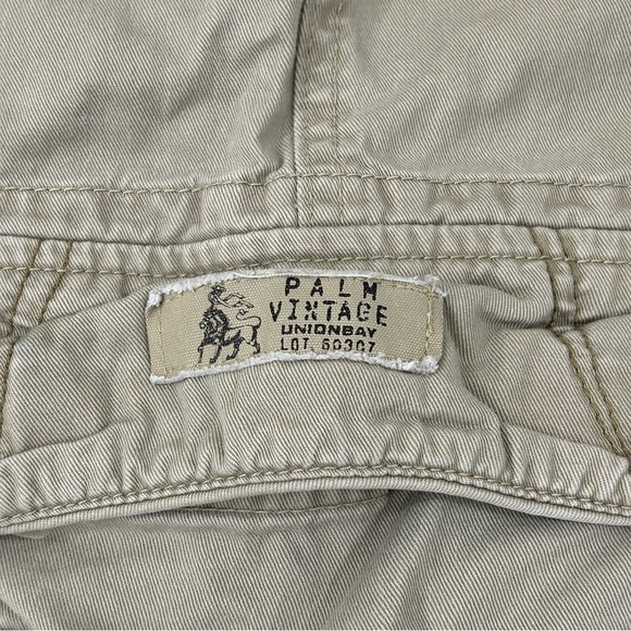 Vintage Union Bay Khaki Beige Hunting Fishing Outdoor Utility Cargo Pants Men 34 - Picture 3 of 12